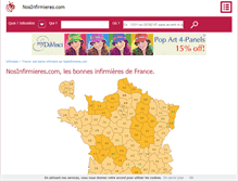 Tablet Screenshot of nosinfirmieres.com